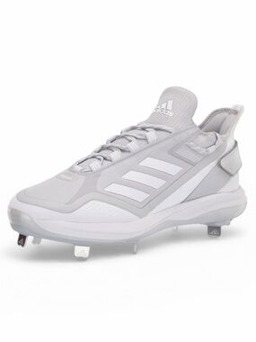 Adidas Icon 7 Boost Baseball Cleats Men’s 17 Gray White Molded Metal Spikes OWL